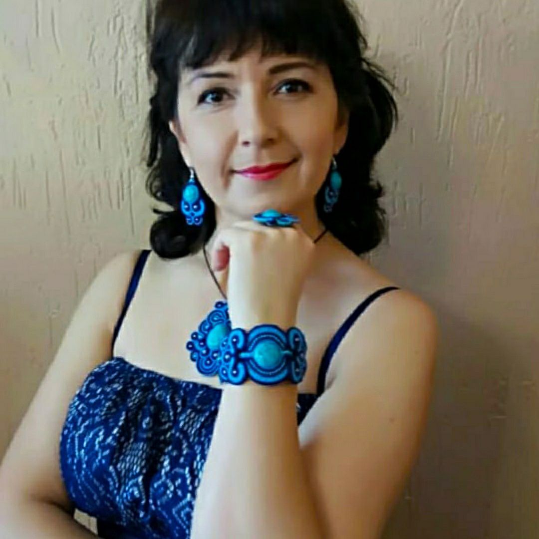 голубое серьги браслет кулон комплект украшение кольцо купить подвеска сутажа подарок бирюза украшений
