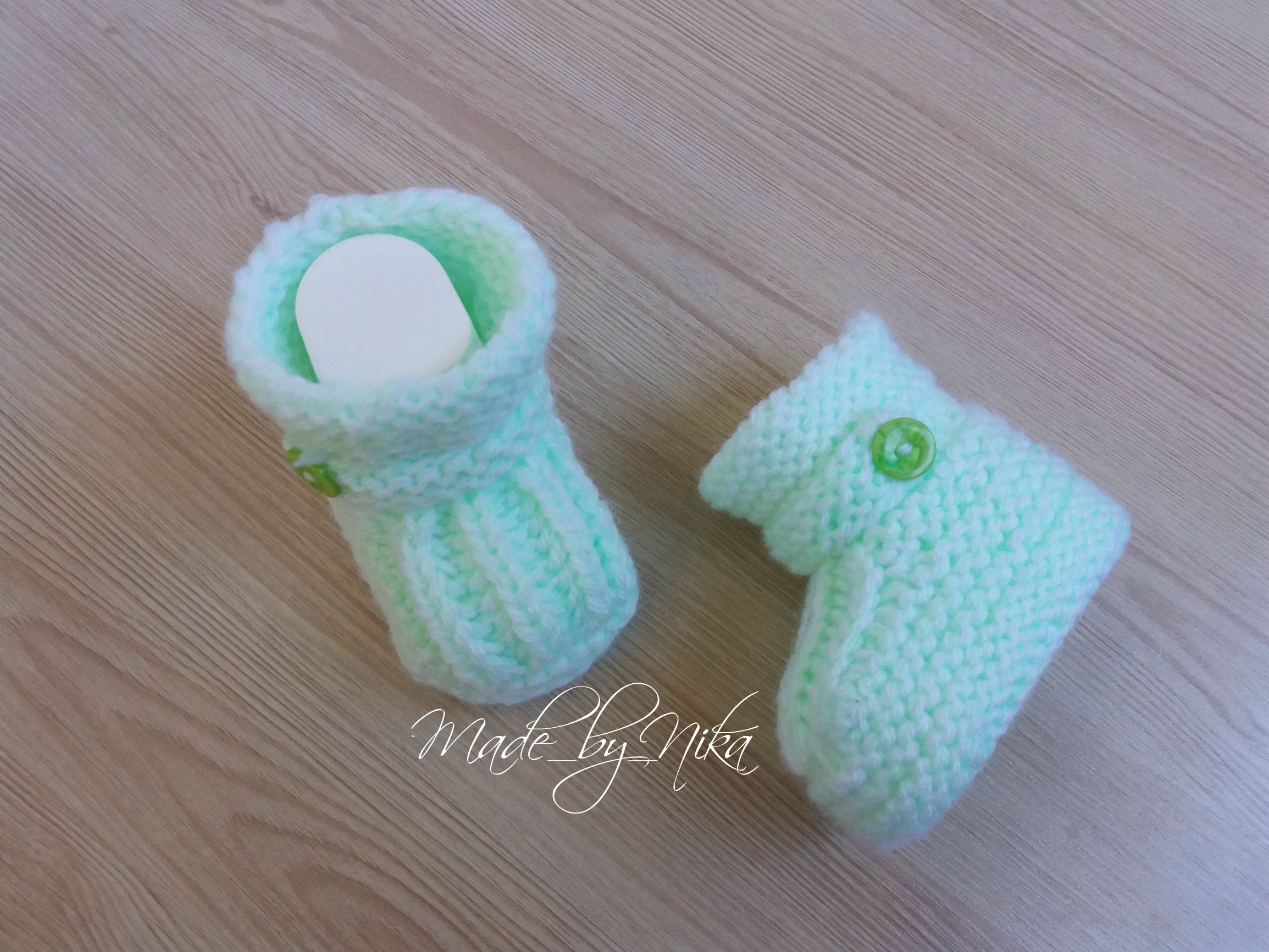 спицами пинетки малышам работа handmade обувь для ручная заказ вязание новорожденных made_by_nika
