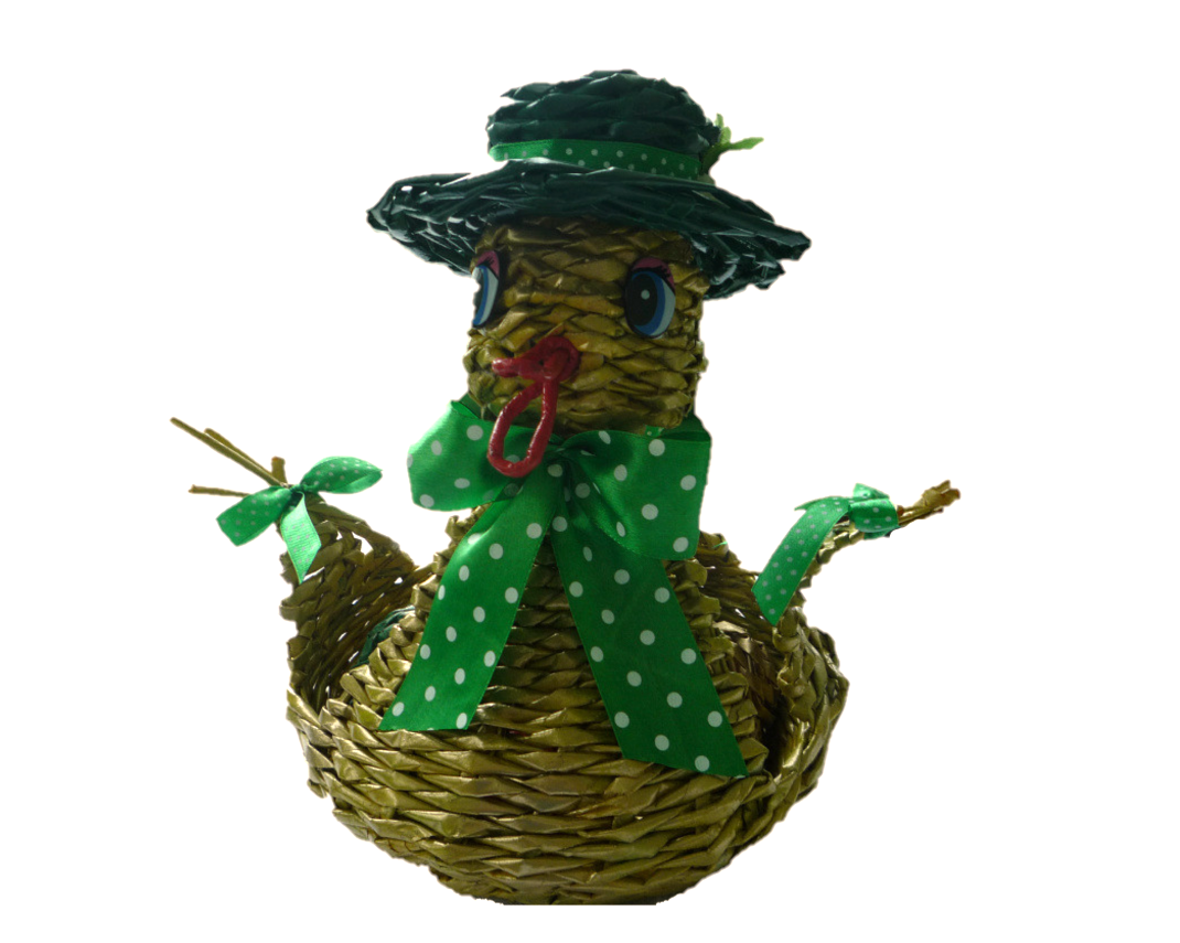 плетение корзина декор уточка пасха яйцо подарки