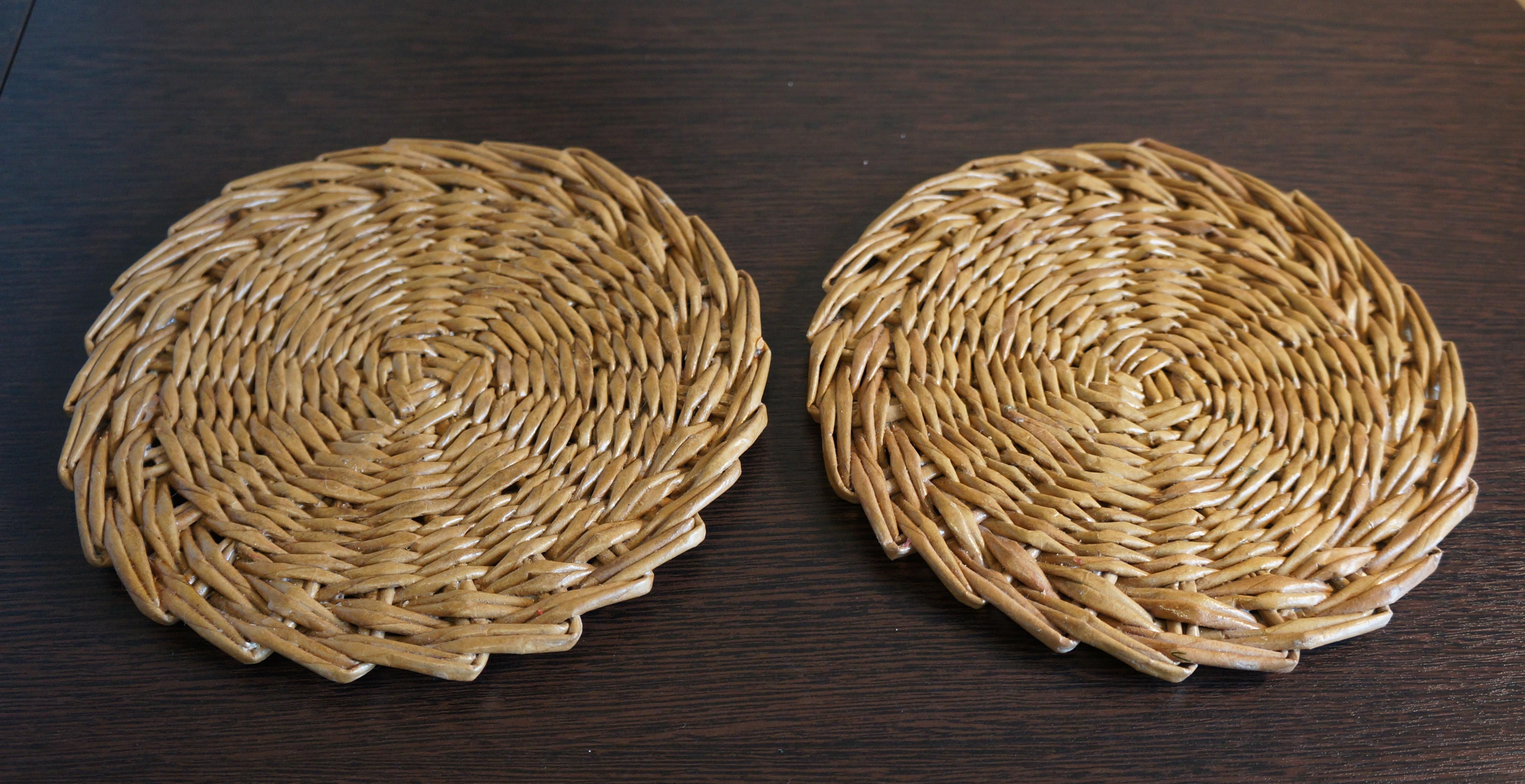 салфетка корзина плейсмат плетеная сервировка плетеный стол ланчмат