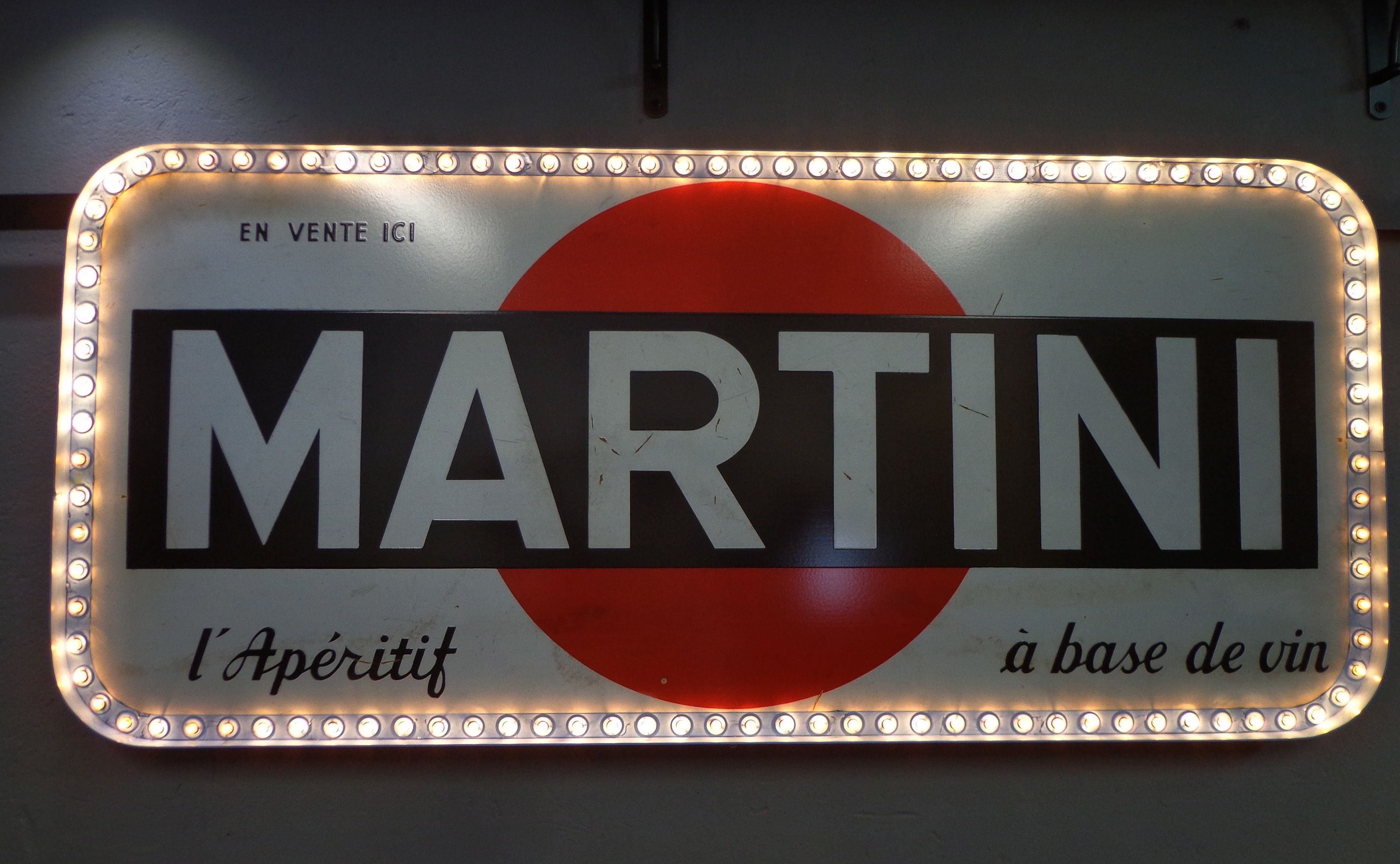 vintage дома декор дизайн редкость для стиль lighting ресторана вывеска мартини 1957 sign martini освещение лофт