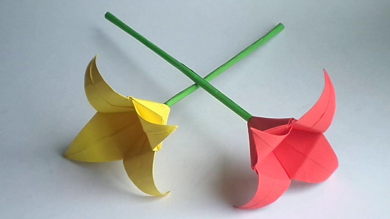 Цветок надежды крокус оригами. Оригами. Простые поделки из бумаги. Оригами цветок. Поделки из бумаги легкие.
