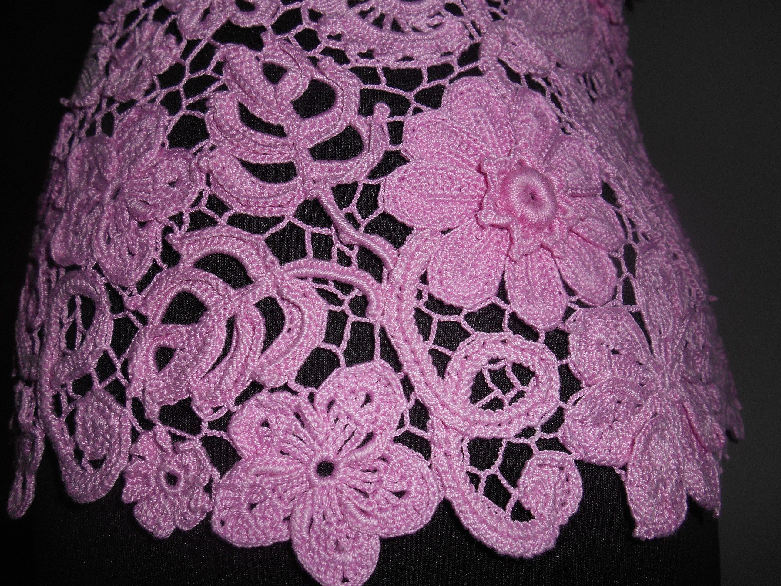 девушек крючком розовая вязаная кружевная ирландское для кружево кофта женская летняя