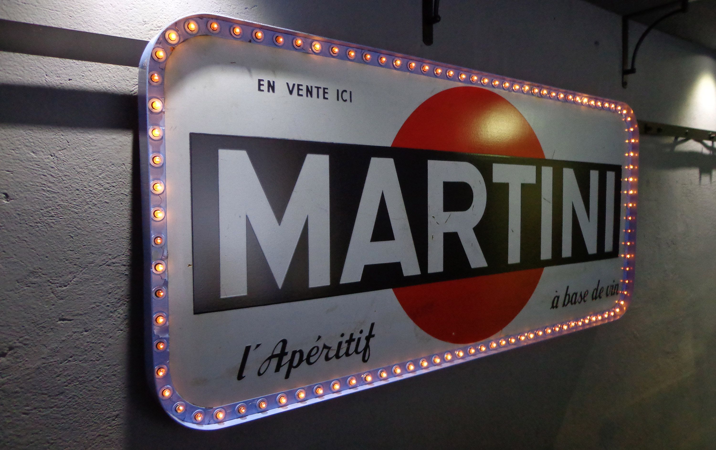 vintage дома декор дизайн редкость для стиль lighting ресторана вывеска мартини 1957 sign martini освещение лофт