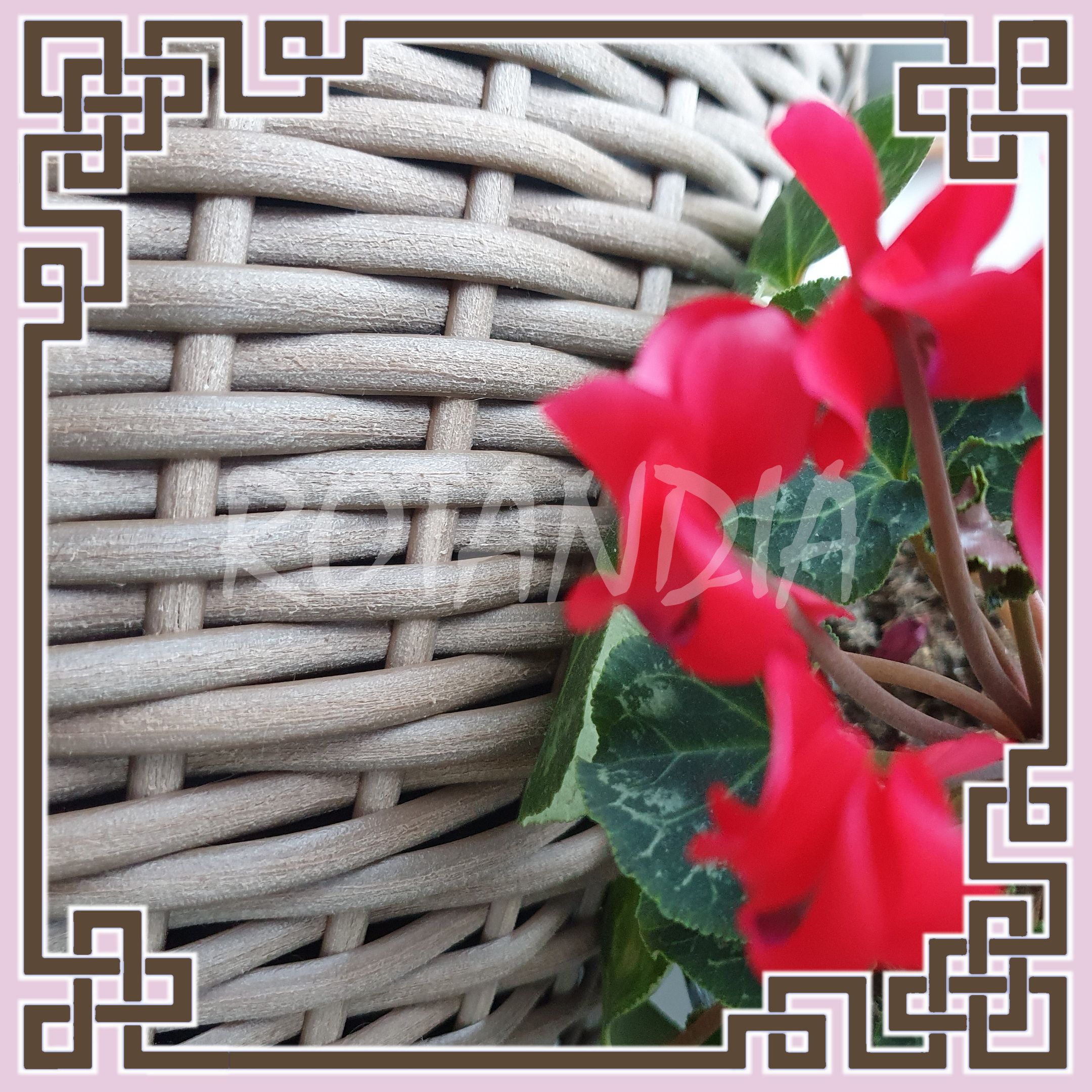 плетение вазон корзина горшок плетеный ваза длясада интерьер кашпоизротанга кашпо цветы