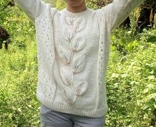 Пуловер "Нежность пиона"