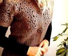 Кардиган крючком