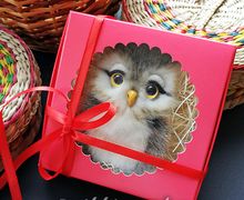 Брошь с совушкой