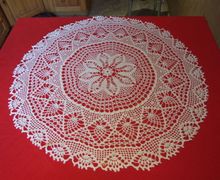 Мини-скатерть вязаная1