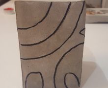 бетонный подсвечник