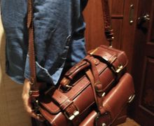 кожаная сумка полностью ручная работа