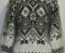 Пуховый вязанный  свитер "Флавия"