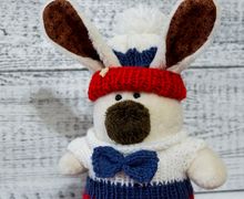 Зайчик Снежик в триколоре