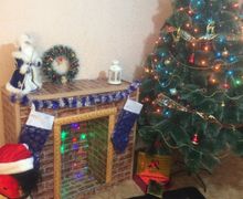 Декоративный камин к новому году