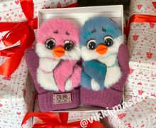 Звероварежки с пингвинятами