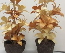 Цветы из дерева.