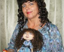 Портретная текстильная кукла