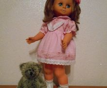 Платье на куклу 45 см.