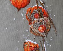 Вышивка крестом "Физалис".