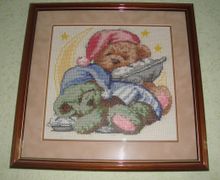 Вышивка крестом "Мишки перед сном"