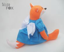 Текстильная кукла Лиса Алиса из фетра Высота 30 см