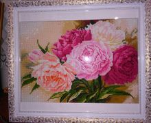 Пионы. Алмазная вышивка