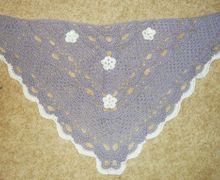 шаль крючком