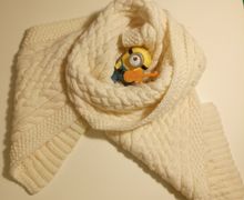 Длинный теплый шарф