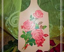 Досочка декоративная "Розы"