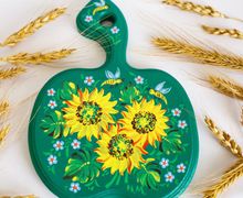 Мастер-класс по петриковской росписи. Композиция Подсолнухи