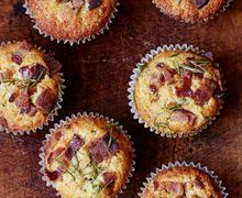 Кексы с беконом