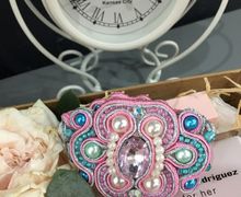 Браслет в сутажной технике.