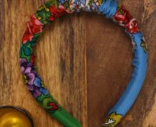 Ободок павлопосадский синий