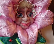 Текстильное настенное украшение "ЛИЛИЯ"