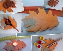 Керамический осенний листик