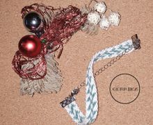 Тканный браслет "Зима"