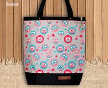 Текстильная сумочка шоппер "Совы".