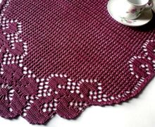 Салфетка крючком " Ришелье "