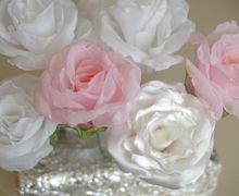 розы из ткани