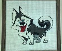 Вышивка крестом "Хаски"