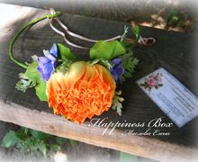 Венок на голову "Солнечные фиалки"