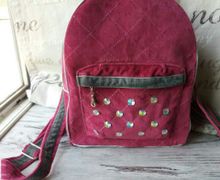 Рюкзак бархатный