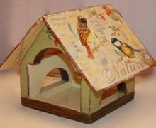 Декупаж. Кормушка для зимующих птиц.