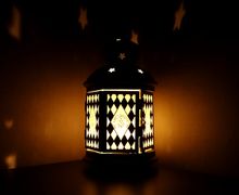 Витражный фонарик (подсвечник) Ромбы