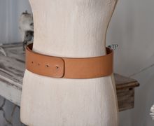 Широкий женский ремень кожаный