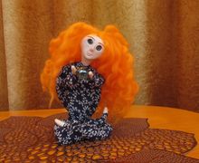 Кукла "Колдунья" из полимерной глины