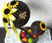 кофейный топиарий "Подсолнушек"
