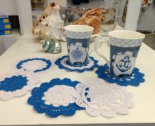 Набор подставок под горячее "Морская волна"