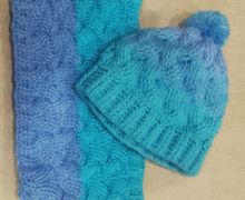 Комплект шапка и снуд на выбор.