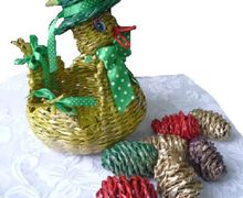 Корзинка "Пасхальная уточка"